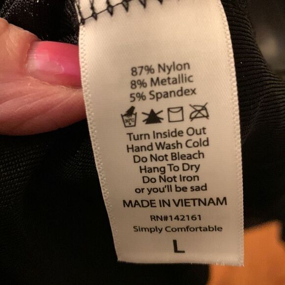 LuLaRoe Size Large metallic sparkly dress - Picture 7 of 7